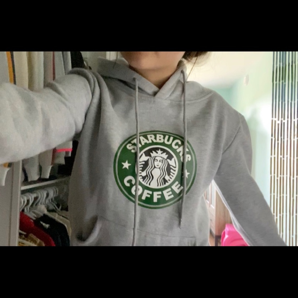 super cute starbucks hoodie!!